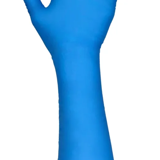 Rękawiczki nitrylowe 40 cm, niebieskie EDHA10309