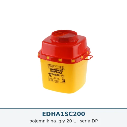 Pojemnik na igły 20 L, seria DP EDHA1SC200